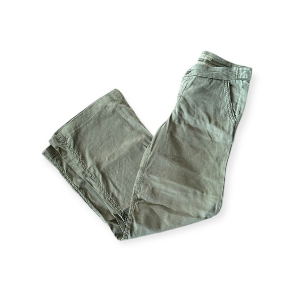 Level 99 green casual pants Sz 25 small straight leg - Picture 3 of 10